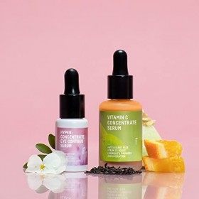 Freshly Cosmetics Pack Sérum facial Vitamin C, 30 ml + Sérum contour des yeux Hyper Concentrate, 15 ml
