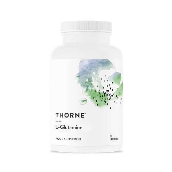 Thorne L-Glutamine - Supplément dAcides Aminés pour la Santé Gastro-Intestinale et la Fonction Immunitaire - 90 Capsules