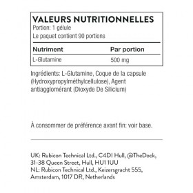 Thorne L-Glutamine - Supplément dAcides Aminés pour la Santé Gastro-Intestinale et la Fonction Immunitaire - 90 Capsules