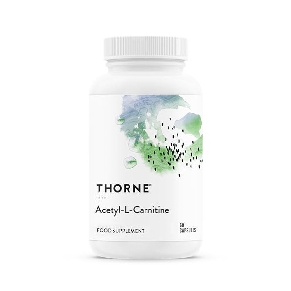 Thorne Acetyl-L-Carnitine - 500 mg - Supporte la Fonction Cérébrale et les Sensations Nerveuses Saines dans les Mains et les 