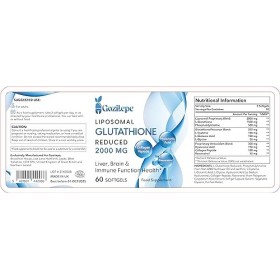 Liposomal Glutathion réduit 2000 mg par portion | Supplément de Glutathion avec Acide Hyaluronique + Peptide de collagène + R