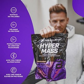 BioTechUSA Hyper Mass | Prise de masse avec mélange de glucides et de protéines | Créatine micronisée | Sans gluten, 4 kg, Ca