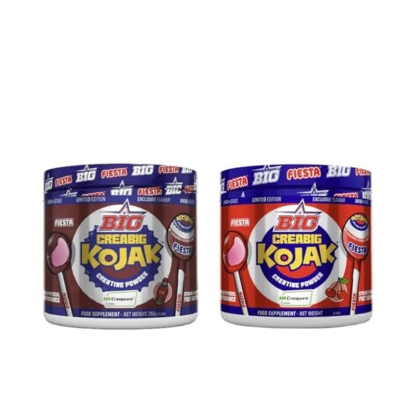 BIG Creabig 200 g Kojak Cerise Creapure + Creabig 250 g Kojak Cola Creapure - 2 unités Total 450 g