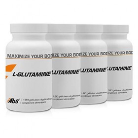 L - GLUTAMINE * PACK 3+1 GRATUIT * 570 mg / 480 gélules * Pureté garantie 99% min. * Immunitaire, Performances sportives dou