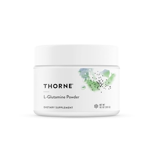 Thorne L-Glutamine Powder - Glutamine en Poudre pour la Santé Gastro-Intestinale et la Fonction Immunitaire - 513 g
