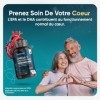 Oméga 3 1000mg Huile de Poissons Sauvages - 400 Gélules Biodisponibles, 180 mg EPA, 120 mg DHA Pour +1 An - Forte Concentrati