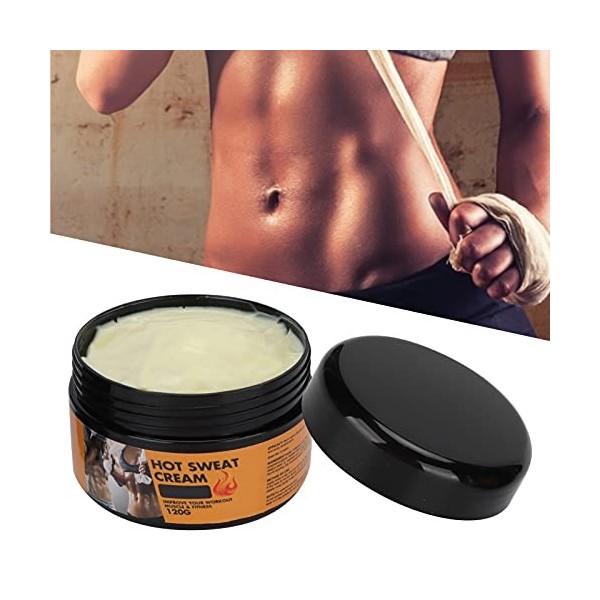 120g de Crème de Sueur Chaude, Lotion Raffermissante pour le Corps pour Femmes et Hommes et Entraînement contre la Cellulite 