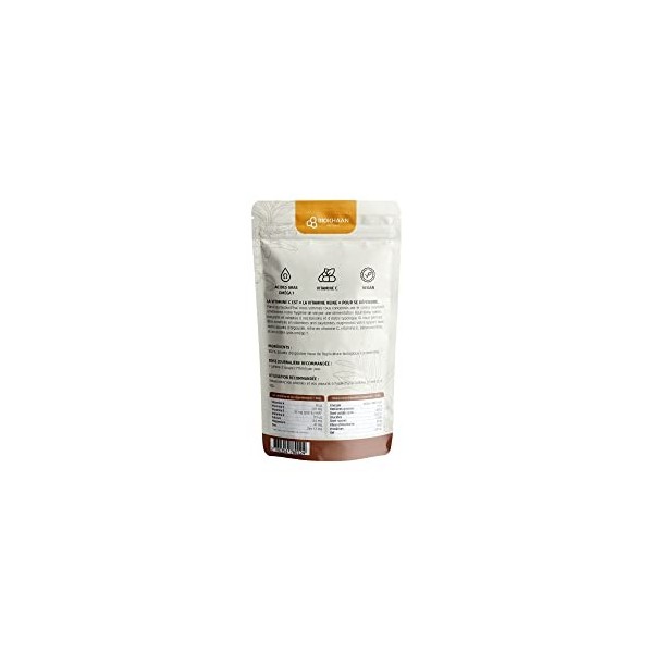 Oméga 7 - Vitamine A, E | Poudre Argousier Pure BIO 100g | Sans Gluten | Sans OGM