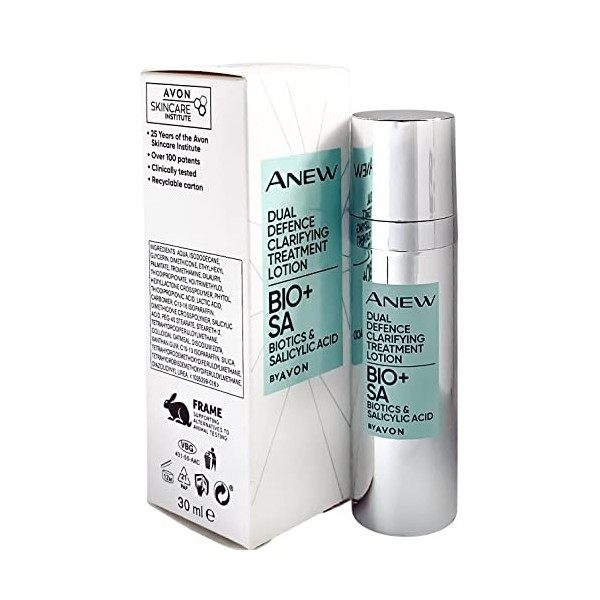 Avon ANEW Biotics Dual Clarifying treatment Lotion 30ml BIO+SA Biotics + Salicylic acid