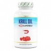 Huile de Krill - 120 capsules - Premium : Huile de Krill de lAntarctique Superba - Riche en EPA + DHA + Astaxanthine + Phosp