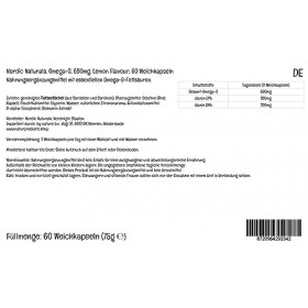 Nordic Naturals, Omega-3, 690mg, avec EPA et DHA, Haute Dosé, Goût Citron, 60 Capsules molles, Testé en Laboratoire, Sans Soj