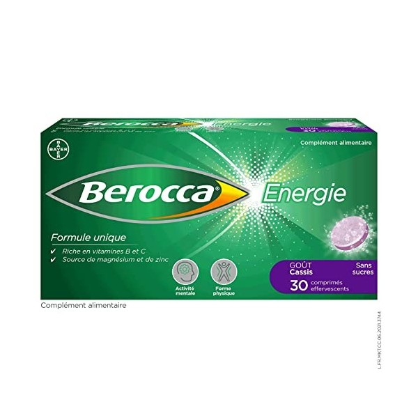 Berocca Energie cassis boite de 45 cps effervescents