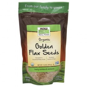Now Foods Golden Flax Seeds Organic, 1 lb
