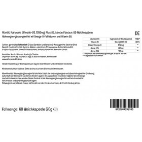 Nordic Naturals, Ultimate Omega-D3, 1280mg dOméga-3, avec EPA, DHA et Vitamine D3, Haute Dosé, Goût Citron, 60 Capsules moll