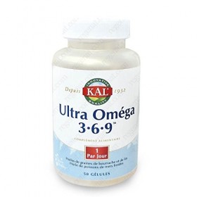 Kal - Ultra oméga 3.6.9 - 50 gélules - Pleine capacité des systèmes cardiovasculaire et nerveux