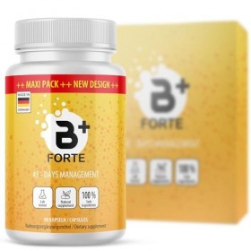 B+ Forte Capsules - MAXI PACK avec 90 capsules - Approvisionnement pour 45 jours - 1x