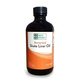 Huile de Skate Foie - Parfum Orange - Pâturage vert - 180 ml - Liquide
