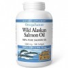 Natural Factors, Wild Alaskan Salmon Oil Huile de Saumon Sauvage dAlaska , 1000mg, avec EPA et DHA, 180 Capsules molles, Te