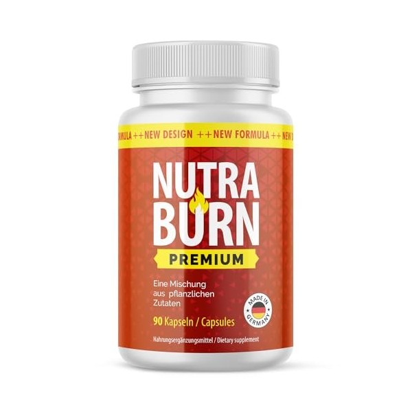 NUTRA BURN Capsules originales | 90 capsules par boîte - 45 jours de réserve - 1x