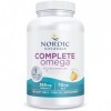 Nordic Naturals, Complete Omega-3, 565mg, avec Huile de Bourrache et GLA, 180 Capsules molles, Goût Citron, Testé en Laborato