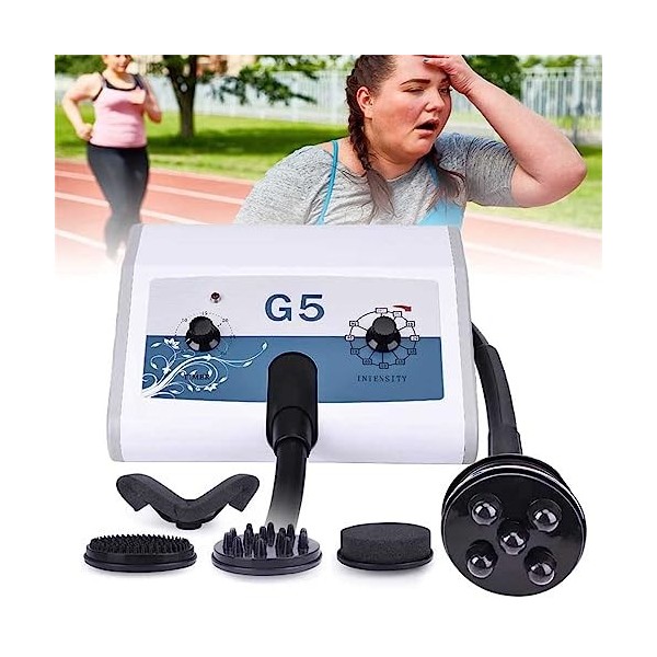 Appareil de massage de graisse avec 5 têtes, appareil de massage par vibration G5, machine de perte de poids pour tout le cor