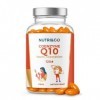 Nutri&Co Coenzyme Q10 - Ubiquinone 200mg - CoQ10 + Vitamine C - Complément Alimentaire Peau Anti-Age & Anti-Rides - Santé Car