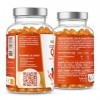 Nutri&Co Coenzyme Q10 - Ubiquinone 200mg - CoQ10 + Vitamine C - Complément Alimentaire Peau Anti-Age & Anti-Rides - Santé Car