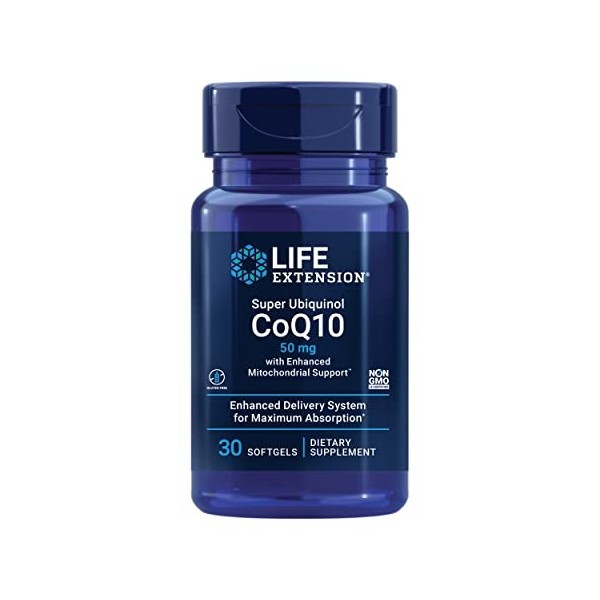 Super Ubiquinol CoQ10 with Enhanced Mitochondrial Support, 50mg - 30 softgels