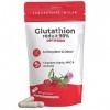 Glutathion 400mg + NAC, Chardon Marie et Acérola Bio - ASSIMILATION grâce aux Gélules GASTRO RESISTANTES- Glutathion à Bio Fe