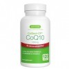 Coenzyme Q10 CoQsol-CF à Haute Absorption, Ultra-Soluble & 5x Biodisponibilité, 120 Gélules, Formule Clean Label, CoQ10 Antio