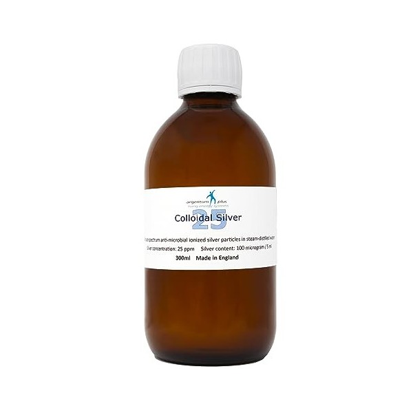 Argentum Plus - Argent Colloïdal 25 ppm - Contenance : 300 ml