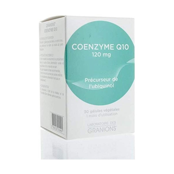 Granions Coenzyme Q10 120 mg - Lot de 2 Boites de 30 Gélules