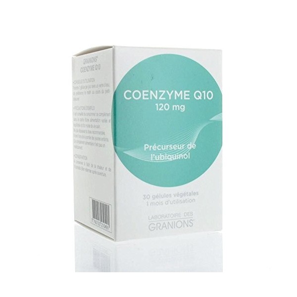 Granions Coenzyme Q10 120 mg - Lot de 2 Boites de 30 Gélules