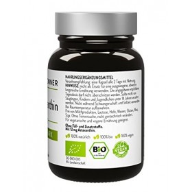 Dr. Heilbronner Astaxanthine bio 12 mg gélules hautement dosées dans un flacon en verre I Antioxydants issus de lalgue vital