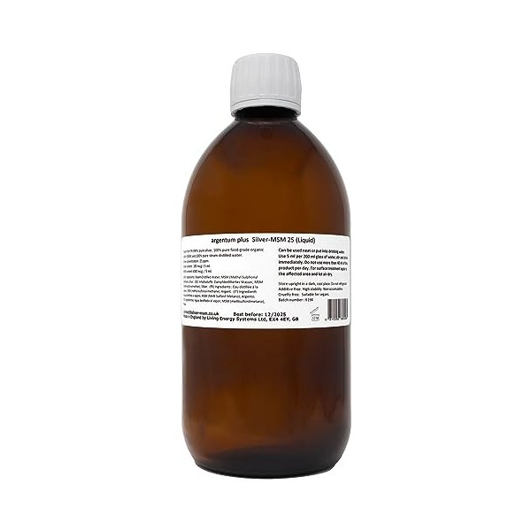 Argent-MSM 25 Liquide - Contenance : 500 ml