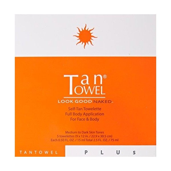 Tan Towel Self Tanning Towelette Full Body Moisturizer, 5 Count by Tan Towel