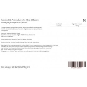 Swanson, High Potency Quercetin, 475mg, 60 Capsules, Végétalien, Sans Gluten, Sans Soja, Sans OGM