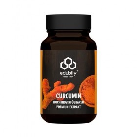 edubily nutrition® Capsules de curcuma - Avec la matière première de marque Longvida Optimized Curcumin® - Absorption optimal