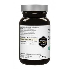 Dr. Heilbronner Capsules dastaxanthine bio 8 mg hautement dosées dans un flacon en verre I Antioxydants issus de lalgue vit