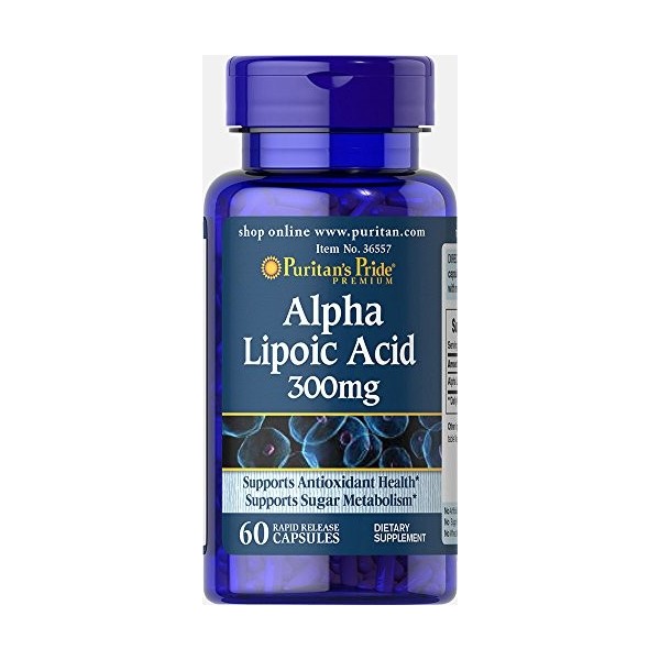 Lacide alpha-lipoïque. ALA 300 mg 60 capsules. 1 und.