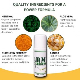 Army Health Lot de 2 rouleaux de curcumine 100 % naturelle
