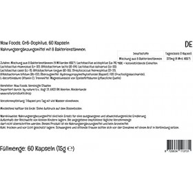 Now Foods, Gr8-Dophilus Bonne Culture Bactérienne , 60 Capsules végétaliennes, Testé en Laboratoire, Sans Gluten, Sans OGM, 