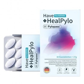 Sonnesee Helicobacter pylori Comprimé à croquer Pylopass Lactobacillus Probiotic - Brûlures destomac, reflux acide, maux de