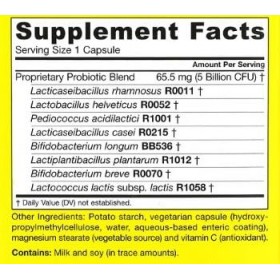 Jarrow Formulas Jarro-Dophilus EPS Probiotique, 5 Milliards de Souches Actives - 120 Vcaps - Santé Digestive & Immunité Renfo