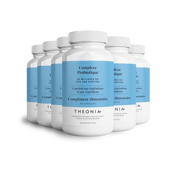 Complément alimentaire Complexe de probiotique de Theonia - 7 souches puissantes avec 20 milliards d’UFC par dose journalière
