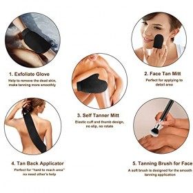 CeleCily Gant Autobronzant - Ensemble de Gant Pour Autobronzant avec Gant de Bronzage En Velours, Gant de Bronzage, Gant Appl