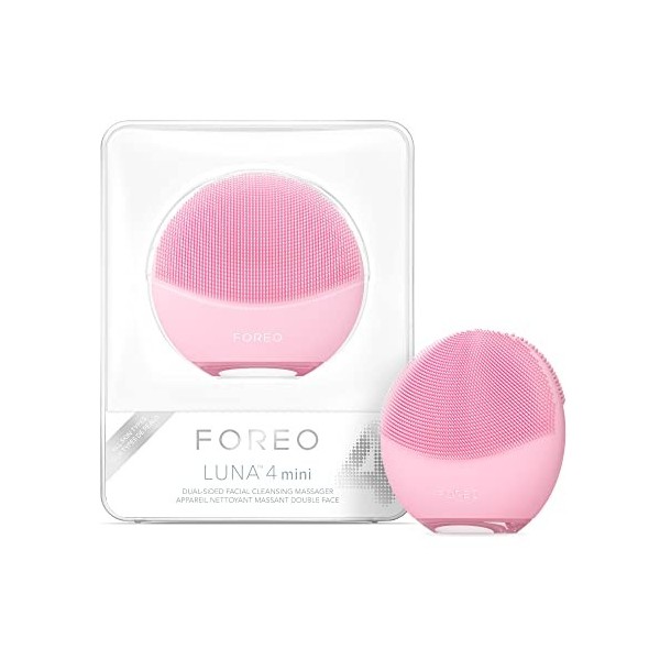 FOREO LUNA 4 mini brosse nettoyante et massante visage - Brosse premium - Améliore labsorption des soins - Accessoires de vo