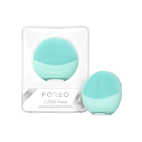 FOREO LUNA 4 mini brosse nettoyante et massante visage - Brosse premium - Améliore labsorption des soins - Accessoires de vo