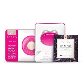FOREO BEAR Appareil de tonification visage connecté avec micro-courants & 5 intensités + UFO mini appareil de soin du visage 