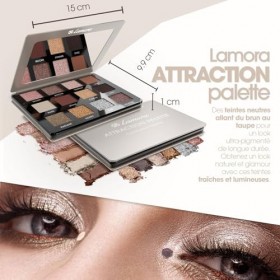 Fard À Paupière Palette Maquillage Yeux - Nude Smokey Eyes 12 Couleurs Shimmer Mat Ultra Pigmenté - Palette Dombres À Paupiè